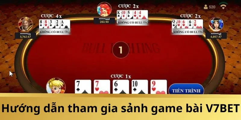 Tham gia đặt cược tại game bài V7BET cực đơn giản